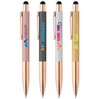 Baltic Softy Rose Gold Pen w/ Stylus - ColorJet