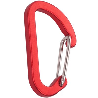 Flat #4 D Shape Aluminium Alloy Carabiners