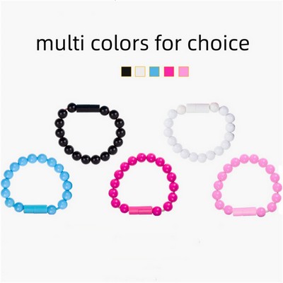 Creative Beads Bracelet USB Charging Cable