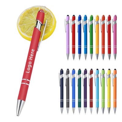 Metal Ballpoint Click Stylus Pen