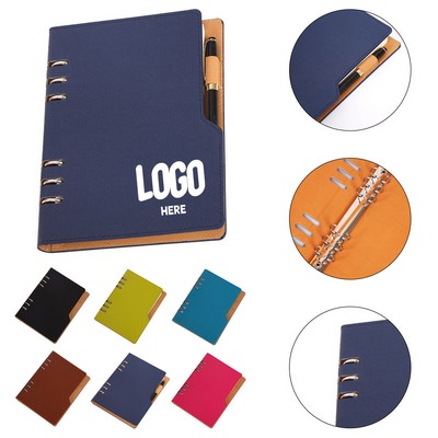 A5 Refillable Loose Leaf Business Notebook