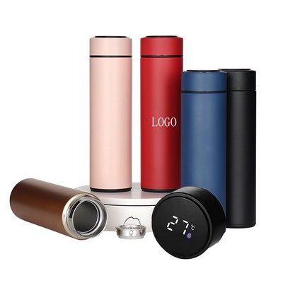 Stainless Steel Vacuum Bottle with Temperature Display