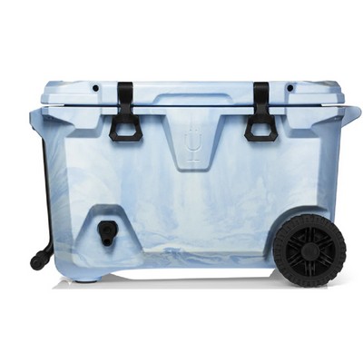 Brumate BruTank 55Quart Rolling Cooler in Blue and White Swirl