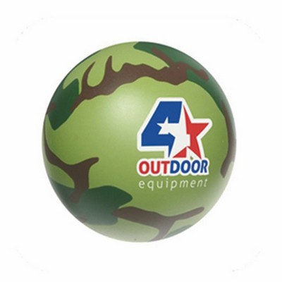 Camouflage Ball Shaped Stress Ball