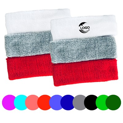 MOQ 100pcs Sport Fitness Sweat Absorption Towel Headbands