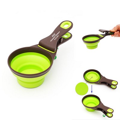 Dog Food Scoop with Sealing Clip