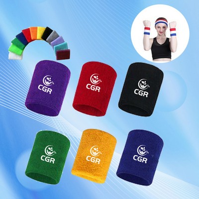 Athletic Wrist Sweatbands for Absorbent and Supportive Workout Gear