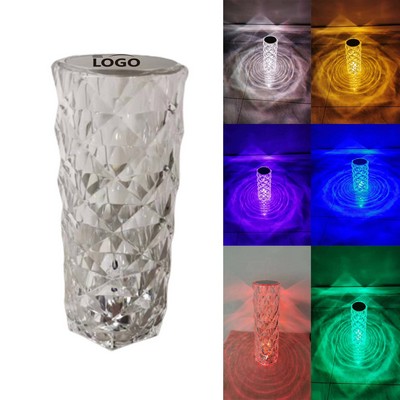 16 Color Rose Diamond Touch Table Lamp