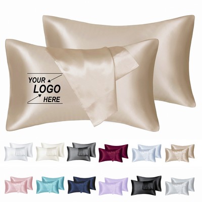 Soft Satin Pillowcase Set 2 Pack