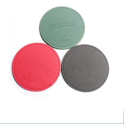 Custom PU Leather Coaster