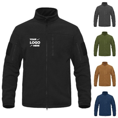 Men's Fleece Jacket Full Zip Winter Jacket