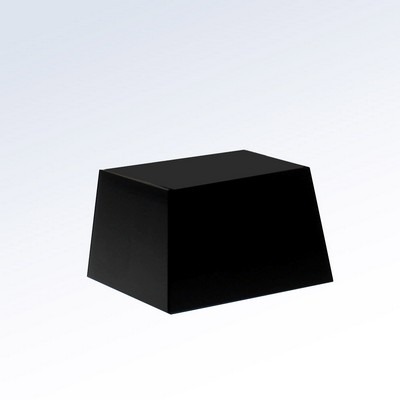 Black Crystal Slant Square Base (2" x 3 1/4" x 3 1/4")