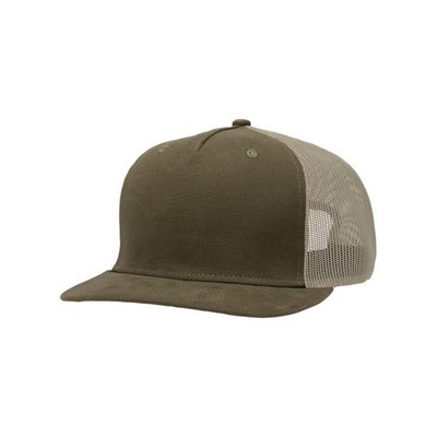 Sportsman™ Brushed Canvas Trucker Cap (Embroidery)