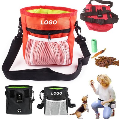 3-in-1 Oxford Fabric Pet Training Pouch w/Waste Bag Dispenser