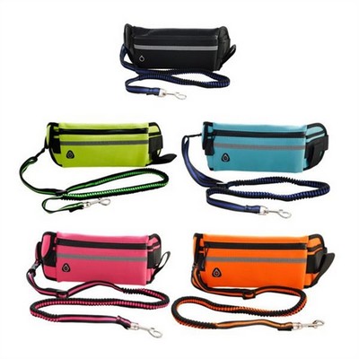 Hands Free Dog Leash with Waist Bag