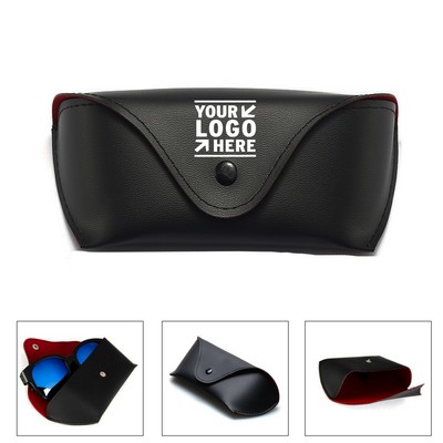 Leather Snap Style Sunglasses Case