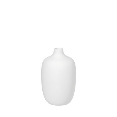 blomus Ceola White Ceramic Vase (3''x5'')