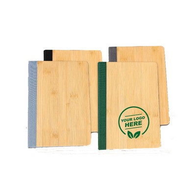 Promtional Custom A5 Bamboo Grain Journal