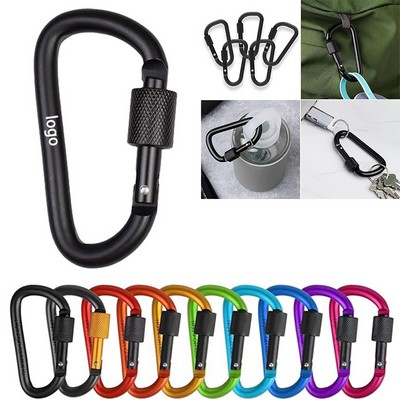 2.2"x1.2" Mountaineering Aluminum Alloy Buckle Lock Carabiner