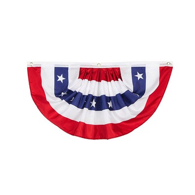 USA Pleated Fan Flag