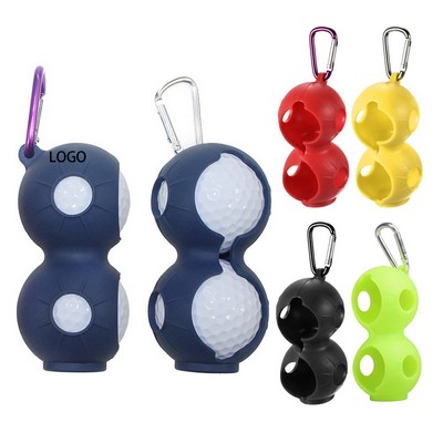 Silicone Golf Ball Holders with Carabiner