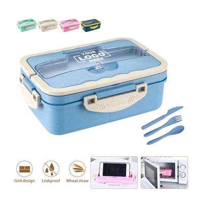 Portable Bento Lunch Box With Lids Utensils