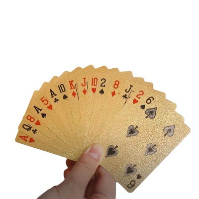 Customizable Paper Box PVC Gold Foil Playing Cards