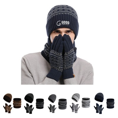 Winter Beanie/Scarf/Gloves Set