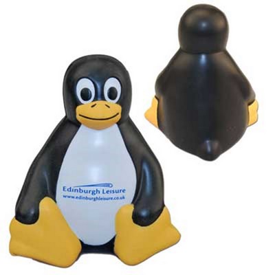 PU Sitting Penguin Shape Stress Ball