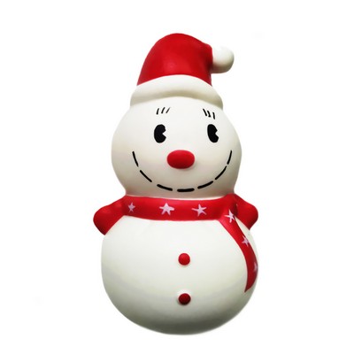 Slow-Rebound Smiling Snowman Stress Ball