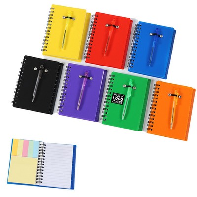 Compact Steno Notepad with Pen Holder for Quick Notes