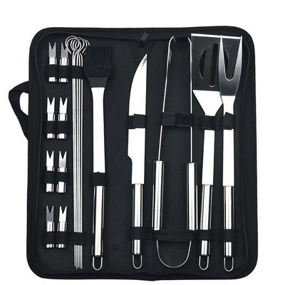 Stainless Steel Bbq Grill Tool Set 18Pcs