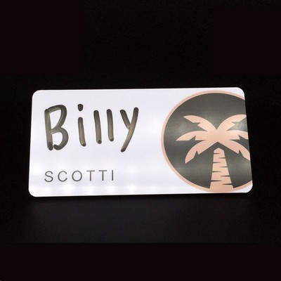 Customizable PVC Name Badges with Erasable Surface