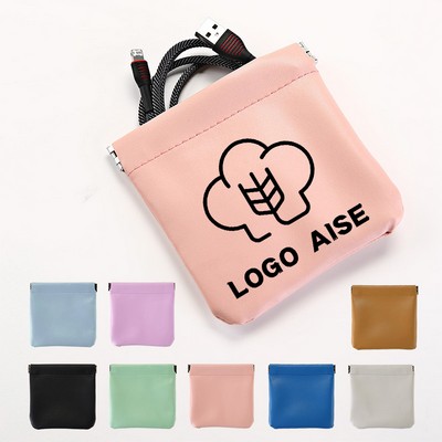 PU Leather Jewelry Bag Pouch