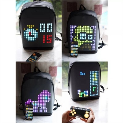 Dynamic Smart Backpack with LED Display Screen