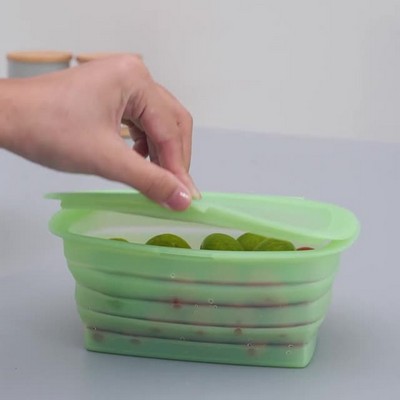 Food-grade Silicone Foldable Lunch Box