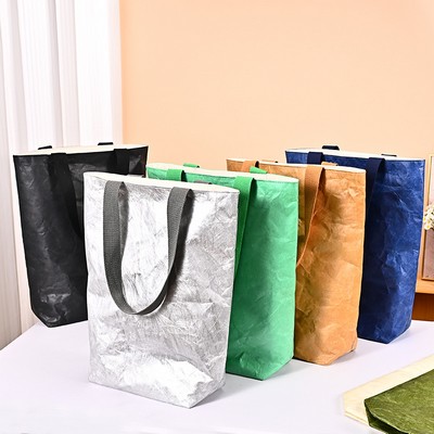 Custom Washable Cowhide Dupont Paper Tote Bag