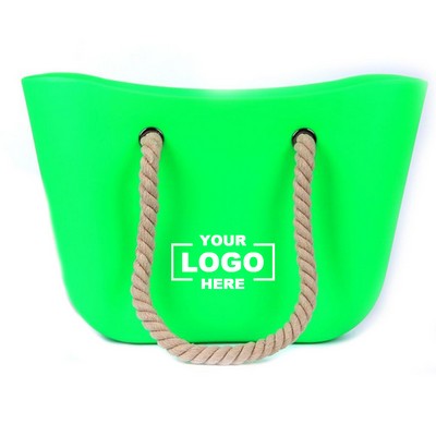 Waterproof Silicone Beach Tote Bag for Summer Travel