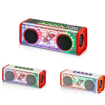 Wireless RGB Light Clear Speakers