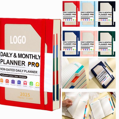 Daily & Monthly Non-Dated Daily Planner