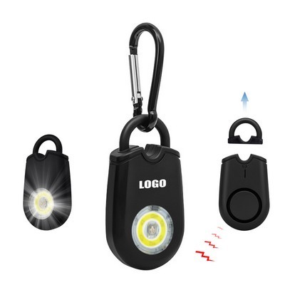 Carabiner Safety Alarm With Flashlight