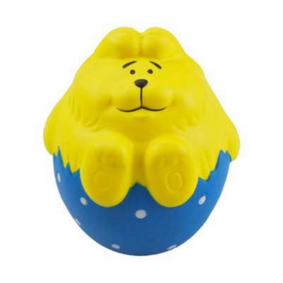 Bunny Sitting on Easter Egg Stress Ball