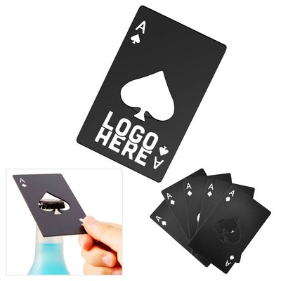 Casino Ace Spades Bottle Opener