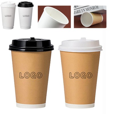 16OZ Coffee Cups With Lids To Go Cups