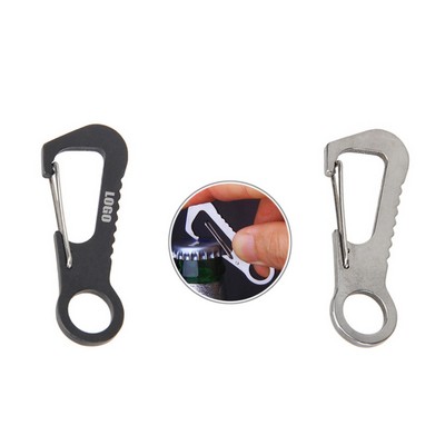 Unique Question Mark Shaped Key Holder Carabiners with Bottle Opener