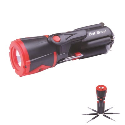 8 Screwdrivers in 1 Tool LED Torch Flashlight