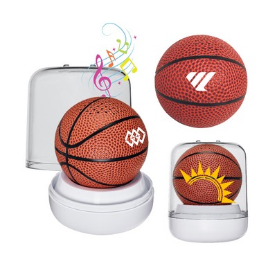 SonicWave Sports Basketball Bluetooth Speaker with Wireless Stereo & Multi-Mode Connectivity