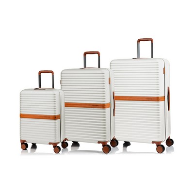 Champs Luggage Vintage Ii Luggage Set Size 3 Pieces - Ivory Beige