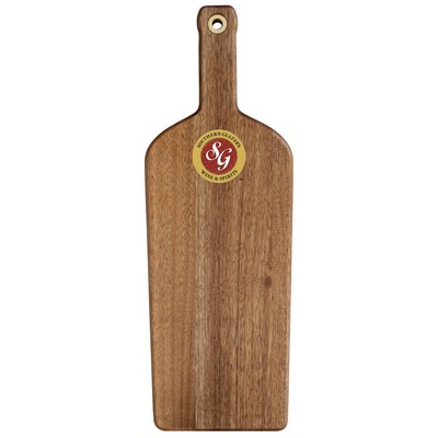 Rock & Branch® Acacia Wine Bottle Cutting and Serving Board