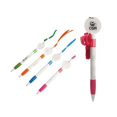 Plastic ABS Ballpoint Pen Lanyard